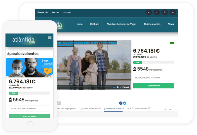 Integrate one or several campaigns from our ecosystem